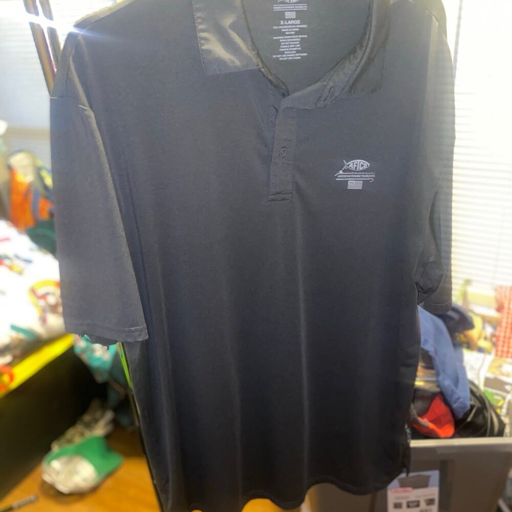 aftco performance polo grey size xl